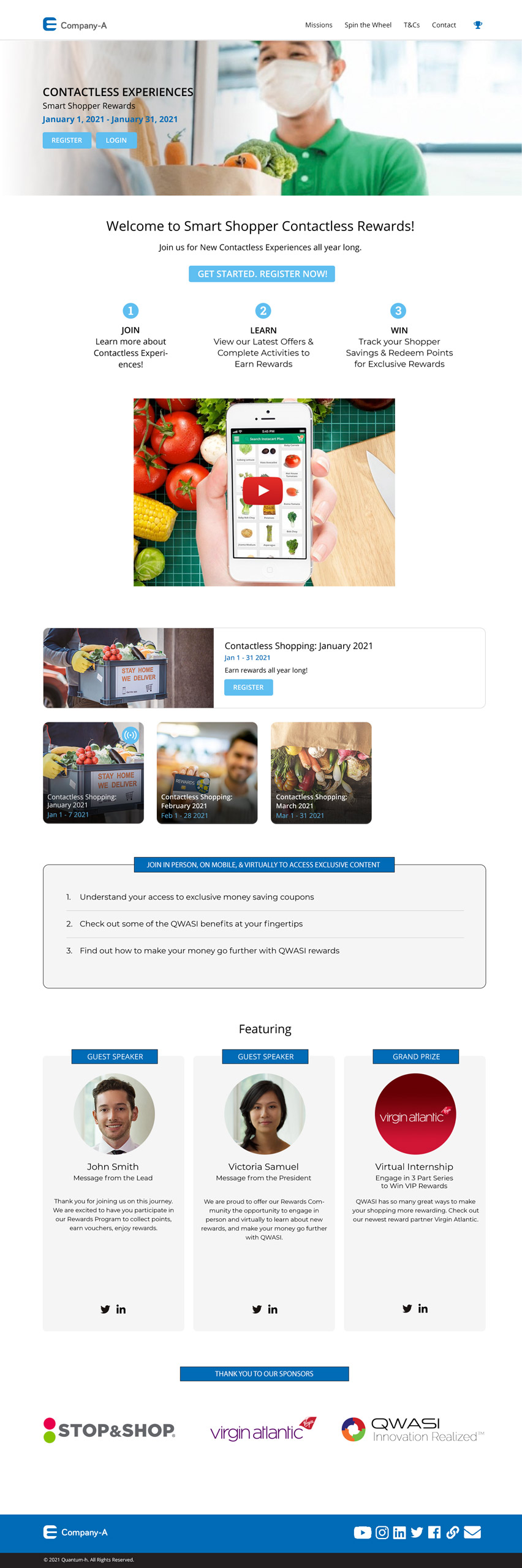 Grocery Rewards and contactless engagement